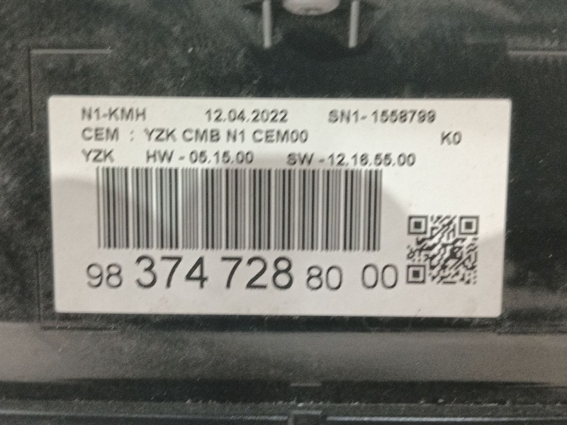 Recambio de cuadro instrumentos para fiat scudo furgoneta 2.0 multijet 145 (506) referencia OEM IAM   