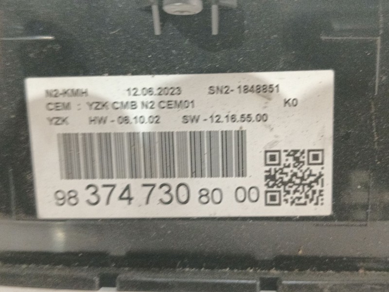 Recambio de cuadro instrumentos para fiat scudo furgoneta 2.0 multijet 145 (506) referencia OEM IAM   