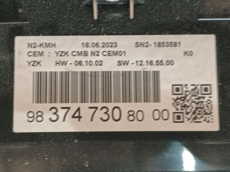 Recambio de cuadro instrumentos para fiat scudo furgoneta 2.0 multijet 145 (506) referencia OEM IAM   