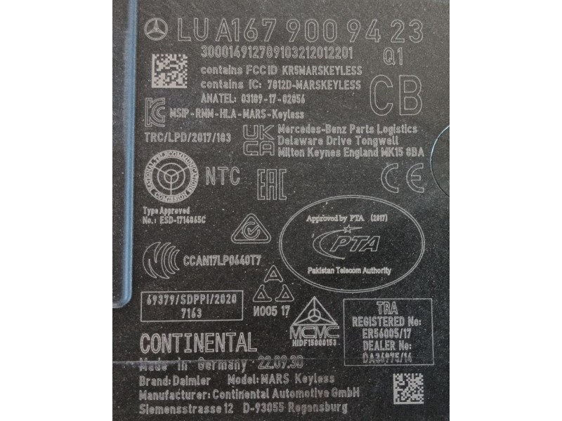 Recambio de modulo electronico para mercedes-benz cla (c118) cla 180 (118.384) referencia OEM IAM  A1679009423 