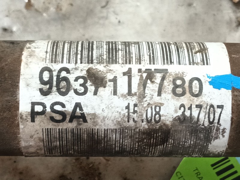 Recambio de transmision delantera izquierda para citroën c4 picasso i monospace (ud_) 1.6 hdi referencia OEM IAM 9812781180  