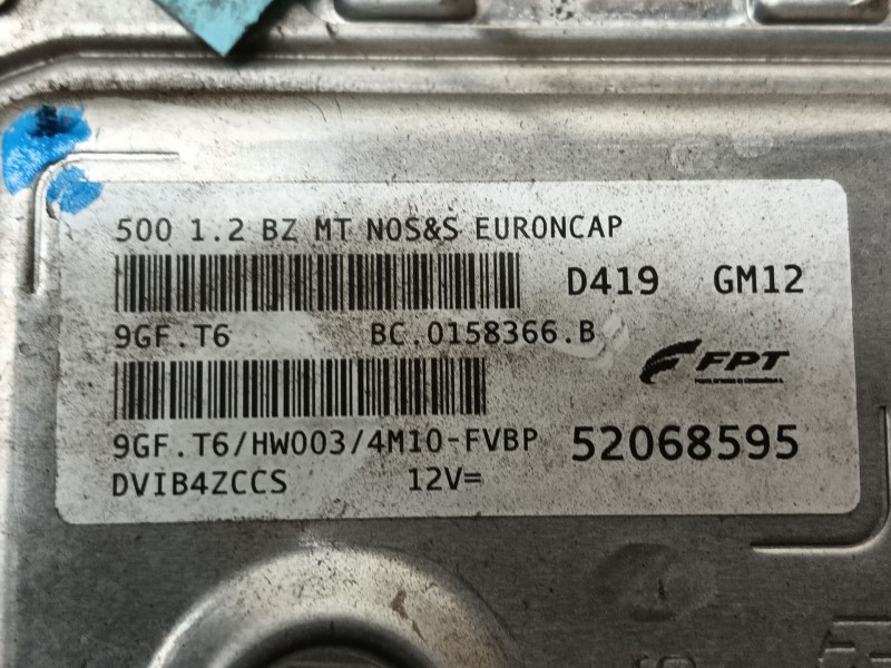 Recambio de centralita motor uce para fiat 500 (312_) 1.2 (312axa1a) referencia OEM IAM   