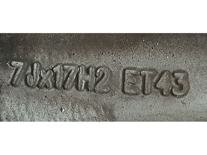 Recambio de llanta para volkswagen tiguan (5n_) 2.0 tdi referencia OEM IAM 5N0601025 AR ET43 7Jx17