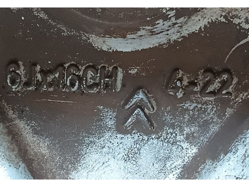 Recambio de llanta para citroën c3 ii (sc_) 1.4 vti 95 referencia OEM IAM 9687753077 ET22 6Jx16