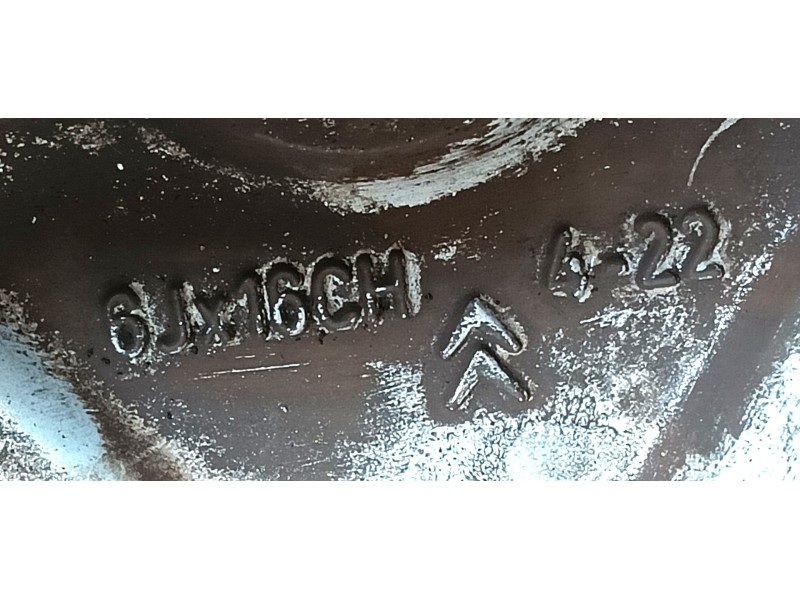 Recambio de llanta para citroën c3 ii (sc_) 1.4 vti 95 referencia OEM IAM 9687753077 ET22 6Jx16