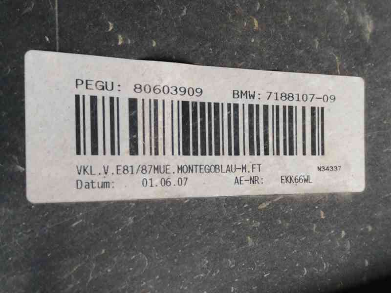 Recambio de paragolpes delantero para bmw serie 1 berlina (e81/e87) 118d referencia OEM IAM 7188107-09 PARA PINTAR 