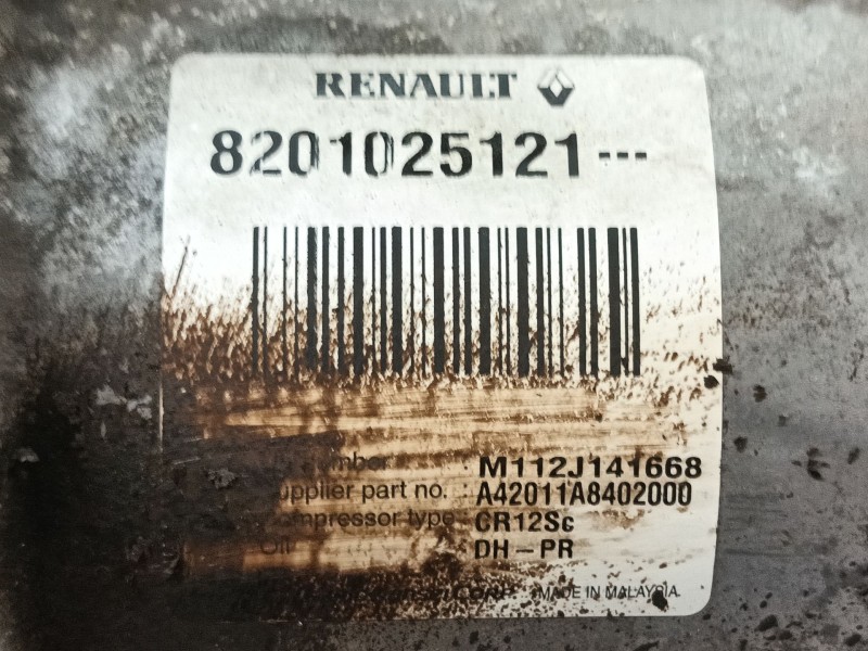 Recambio de compresor aire acondicionado para dacia sandero ii 1.5 dci referencia OEM IAM   