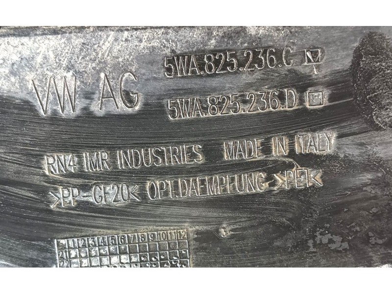 Recambio de cubrecarter para cupra formentor (km7, kmp) 1.5 tsi referencia OEM IAM  5WA825236C 