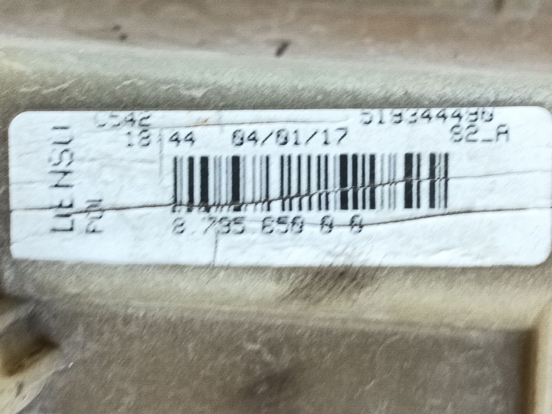 Recambio de radiador agua para fiat 500 (312_) 1.2 (312axa1a) referencia OEM IAM   