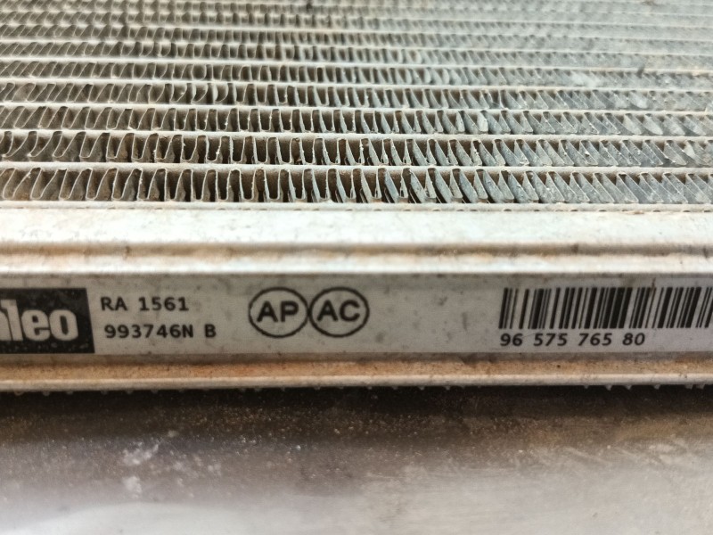 Recambio de radiador agua para peugeot partner tepee 1.6 bluehdi 100 referencia OEM IAM  9657576580 