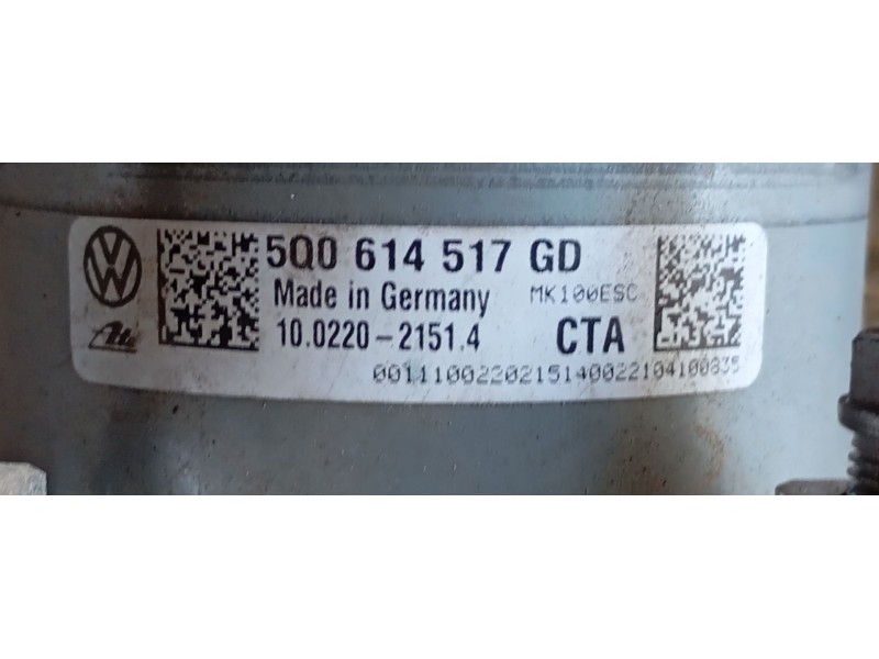 Recambio de abs para volkswagen touran (5t1) 1.5 tsi referencia OEM IAM 5Q0614517GDBEF 5Q0614517GD 