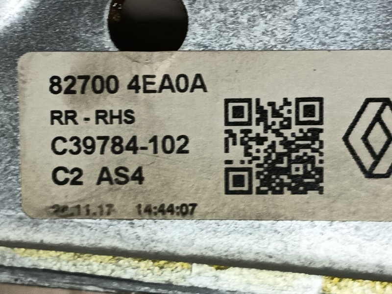 Recambio de elevalunas trasero derecho para renault kadjar (ha_, hl_) 1.2 tce 130 referencia OEM IAM 827004EA0A C39784102 