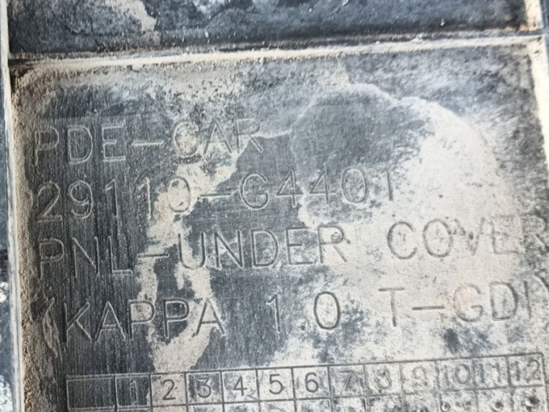 Recambio de cubrecarter para hyundai i30 (pde, pd, pden) 1.0 t-gdi referencia OEM IAM   