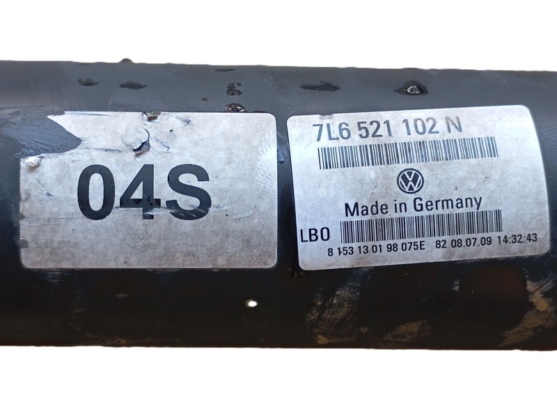 Recambio de transmision central trasera para volkswagen touareg (7la, 7l6, 7l7) 2.5 r5 tdi referencia OEM IAM 7L6521102N 7L65211
