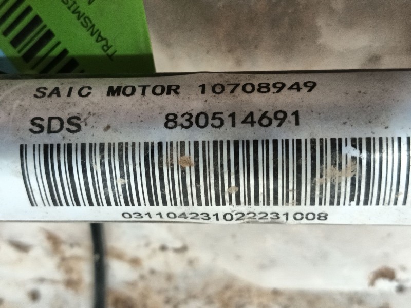 Recambio de transmision delantera derecha para mg mg zs suv (azs1) 1.0 t-gdi referencia OEM IAM 10708949 830514691 