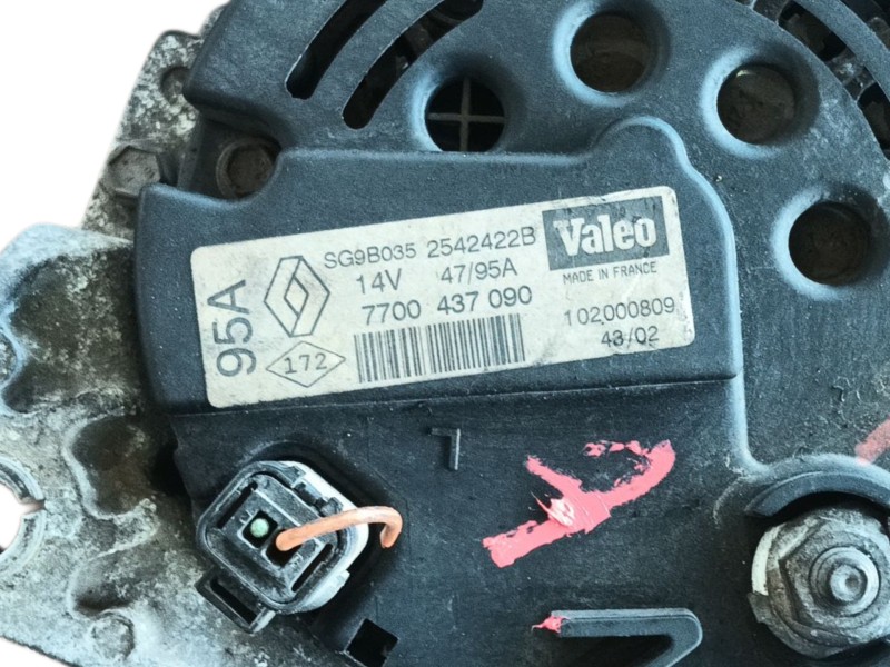 Recambio de alternador para renault clio ii (bb_, cb_) 1.2 16v (bb05, bb0w, bb11, bb27, bb2t, bb2u, bb2v, cb05,... referencia OE