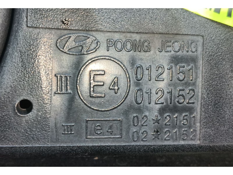 Recambio de retrovisor izquierdo para hyundai elantra iii (xd) 2.0 crdi referencia OEM IAM   