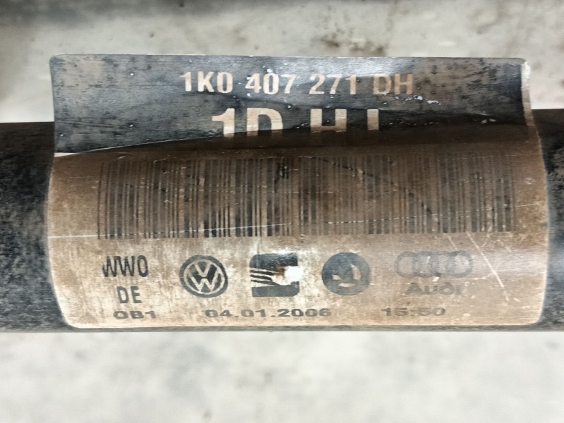 Recambio de transmision delantera izquierda para volkswagen golf v (1k1) 1.6 fsi referencia OEM IAM 1K0407271DH 1K0407271GG 