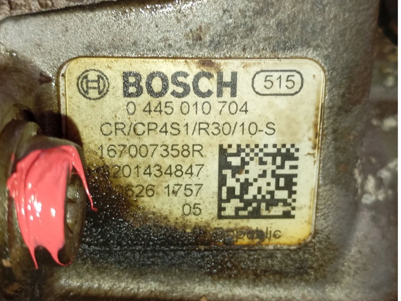 Recambio de bomba inyeccion para renault captur i (j5_, h5_) 1.5 dci 90 referencia OEM IAM  0445010704 