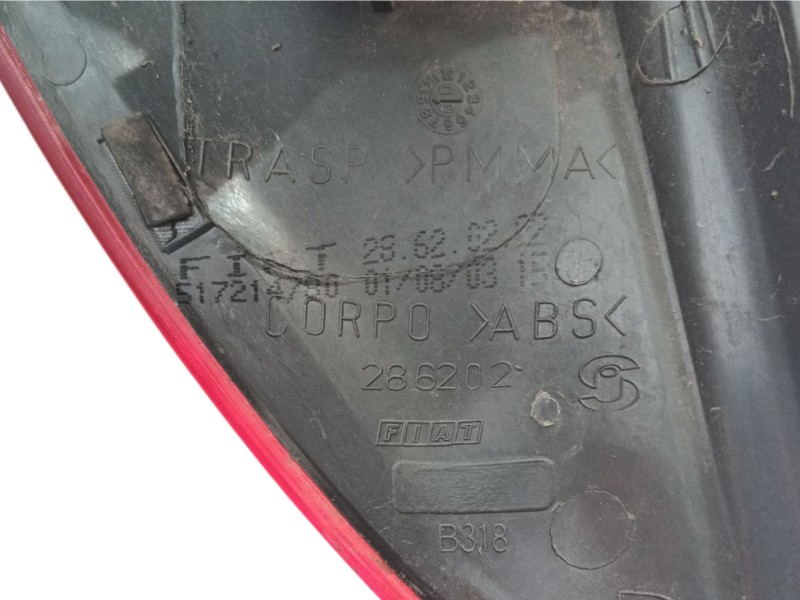 Recambio de piloto trasero derecho para fiat punto (188_) 1.3 jtd 16v referencia OEM IAM  517214786 