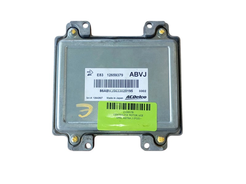 Recambio de centralita motor uce para opel astra j (p10) 1.6 (68) referencia OEM IAM  E8312659379 