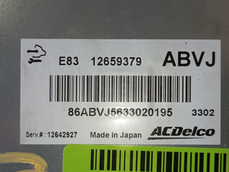 Recambio de centralita motor uce para opel astra j (p10) 1.6 (68) referencia OEM IAM  E8312659379 