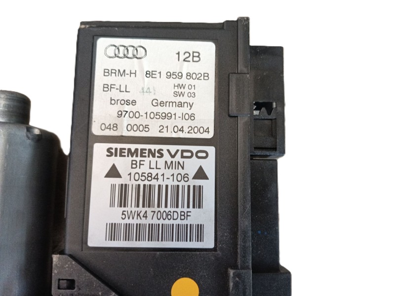 Recambio de elevalunas delantero derecho para audi a4 b6 (8e2) 1.9 tdi referencia OEM IAM   