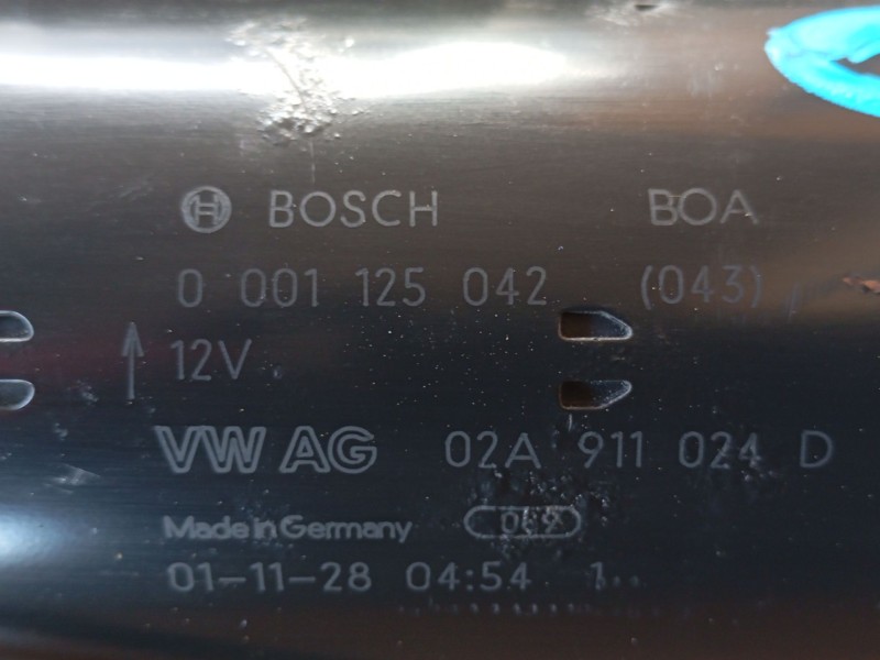 Recambio de motor arranque para volkswagen golf iv (1j1) 1.9 tdi referencia OEM IAM  02A911024D 
