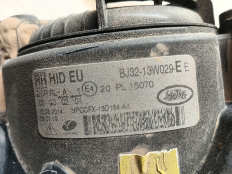 Recambio de faro derecho para land rover range rover evoque (l538) 2.2 d 4x4 referencia OEM IAM  BJ3213W029EE 