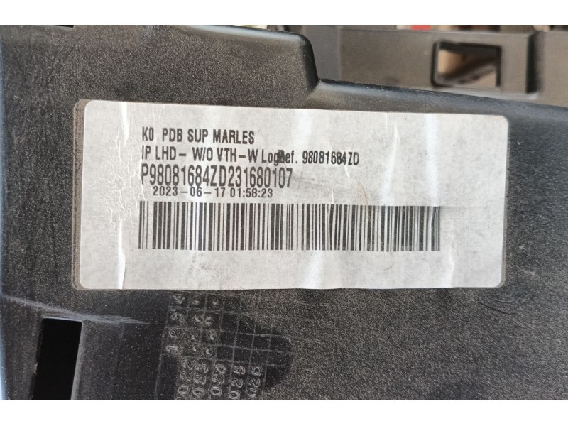 Recambio de salpicadero para fiat scudo furgoneta 2.0 multijet 145 (506) referencia OEM IAM   