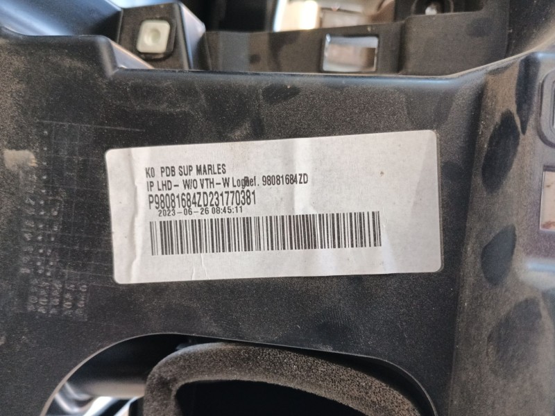 Recambio de salpicadero para fiat scudo furgoneta 2.0 multijet 145 (506) referencia OEM IAM   