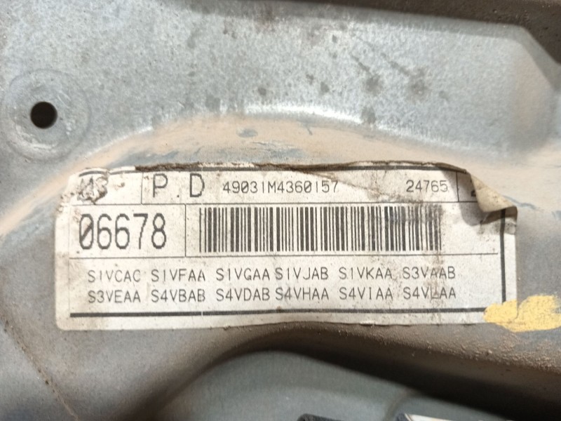 Recambio de elevalunas trasero derecho para seat leon (1m1) signo referencia OEM IAM 1M0839755F ELECTRICO 49001M4875610