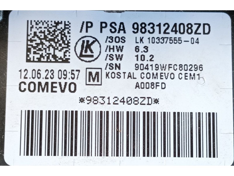 Recambio de mando multifuncion para fiat scudo furgoneta 2.0 multijet 145 (506) referencia OEM IAM   