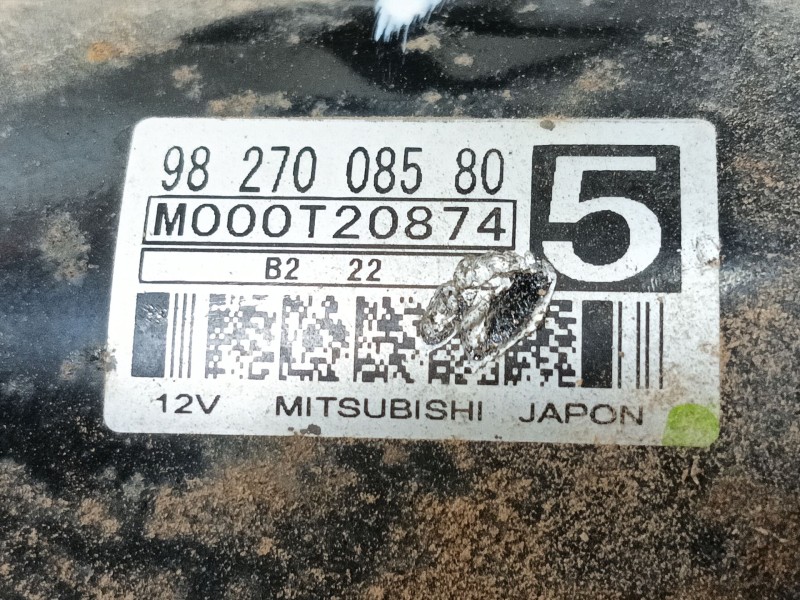 Recambio de motor arranque para fiat scudo furgoneta 2.0 multijet 145 (506) referencia OEM IAM  9827008580 