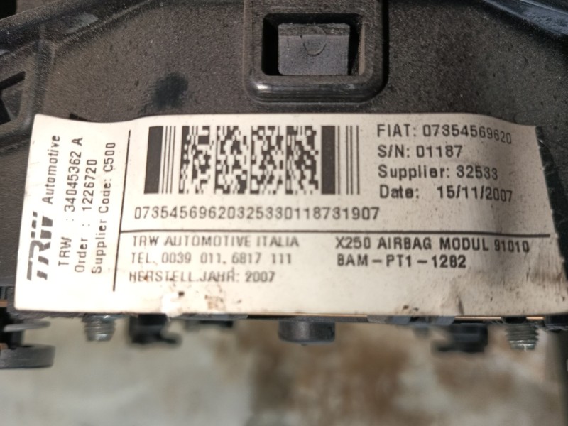 Recambio de airbag delantero izquierdo para fiat ducato furgoneta (250_) 120 multijet 2,3 d referencia OEM IAM   