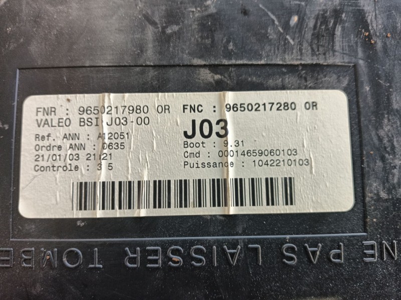 Recambio de bsi para peugeot 307 break (3e) 2.0 hdi 110 referencia OEM IAM   