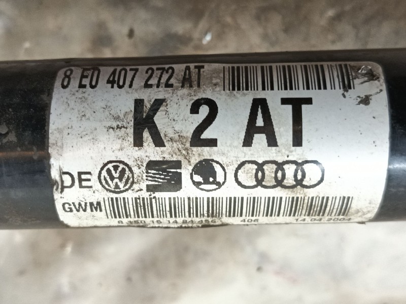 Recambio de transmision delantera derecha para audi a4 b6 (8e2) 1.9 tdi referencia OEM IAM 8E0407272AT 8150151484456 