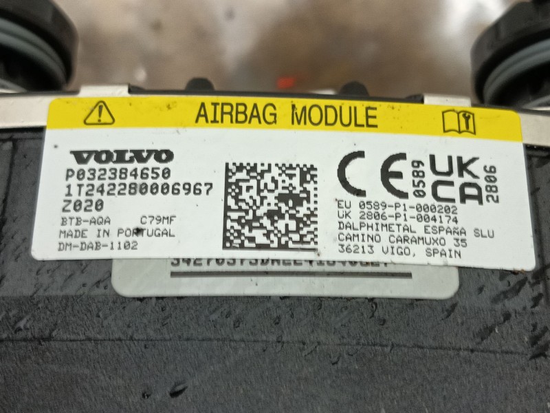 Recambio de airbag delantero izquierdo para volvo xc40 (536) b3 mild-hybrid referencia OEM IAM   