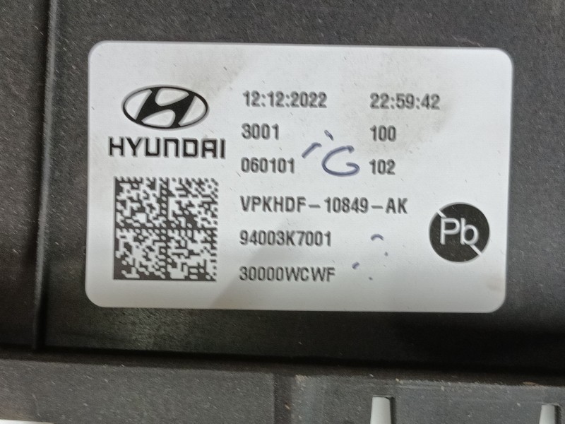 Recambio de cuadro instrumentos para hyundai i10 iii (ac3, ai3) 1.0 mpi referencia OEM IAM 94003K7001  