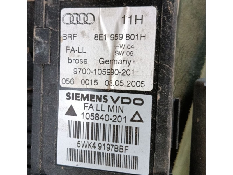 Recambio de elevalunas delantero izquierdo para audi a4 b7 avant (8ed) 2.5 tdi referencia OEM IAM   