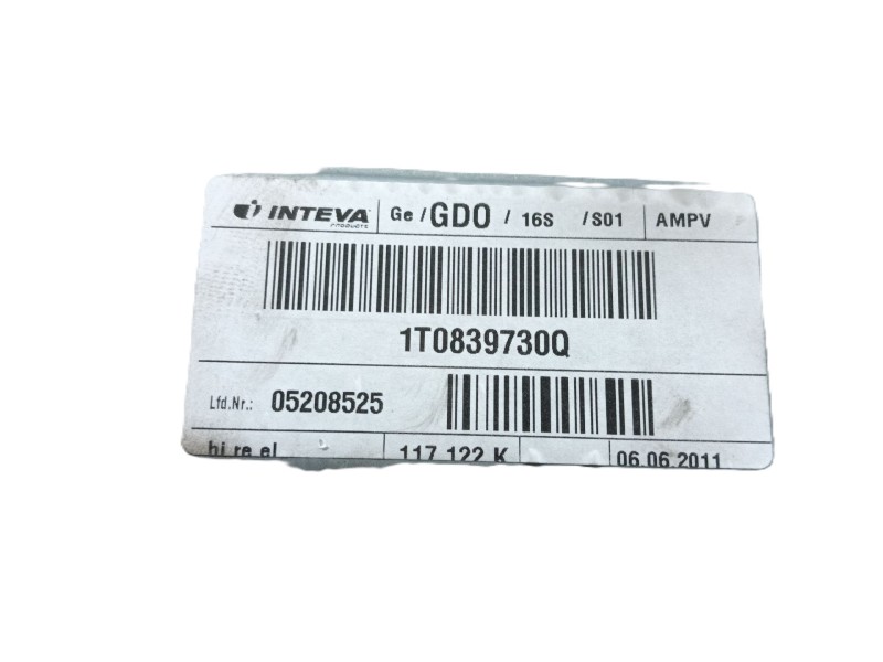 Recambio de elevalunas trasero derecho para volkswagen touran (1t3) 1.6 tdi referencia OEM IAM   