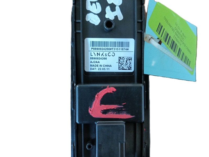 Recambio de mando elevalunas delantero izquierdo para lynk & co 01 phev referencia OEM IAM   