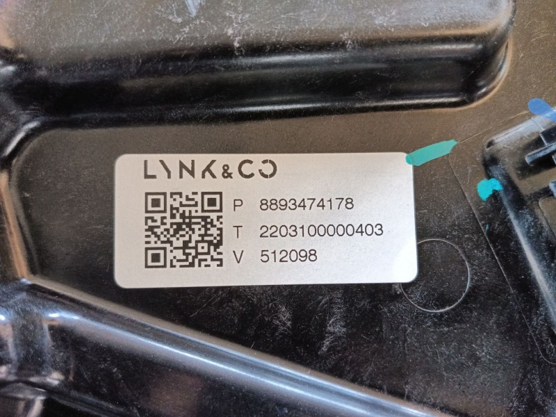 Recambio de elevalunas delantero derecho para lynk & co 01 phev referencia OEM IAM   