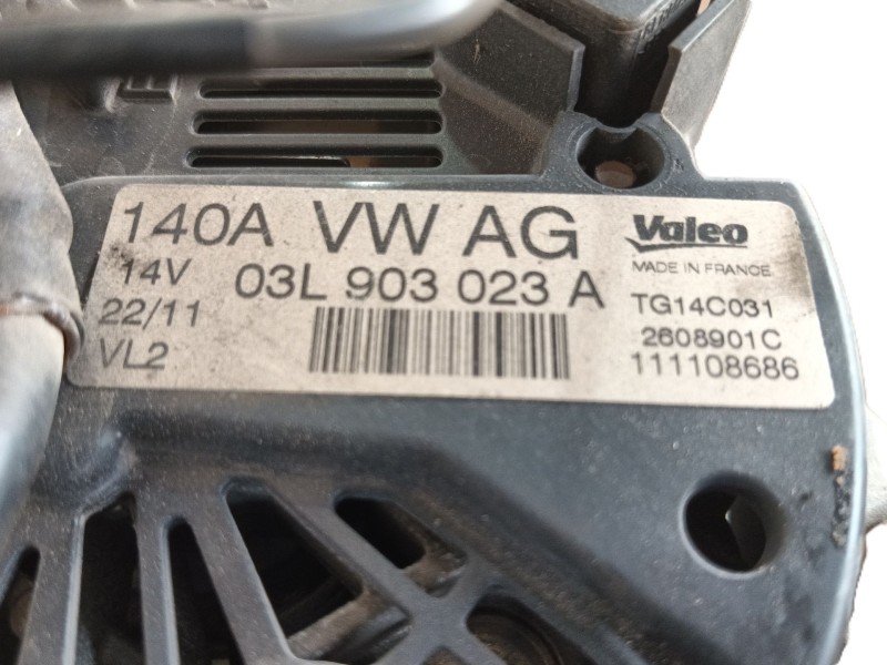 Recambio de alternador para volkswagen touran (1t3) 1.6 tdi referencia OEM IAM   