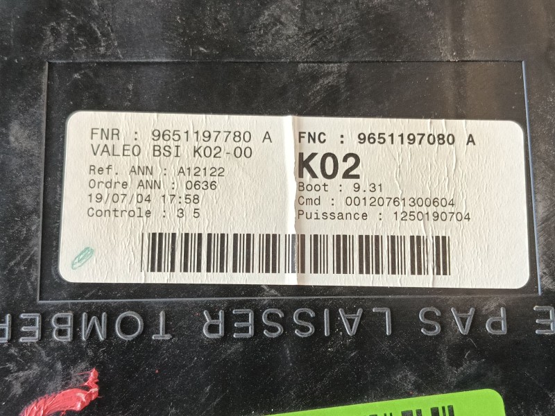 Recambio de bsi para peugeot 307 (3a/c) 1.6 16v referencia OEM IAM   