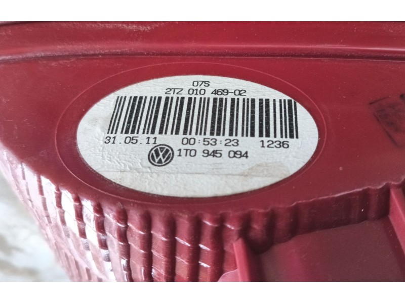 Recambio de piloto trasero derecho interior para volkswagen touran (1t3) 1.6 tdi referencia OEM IAM   