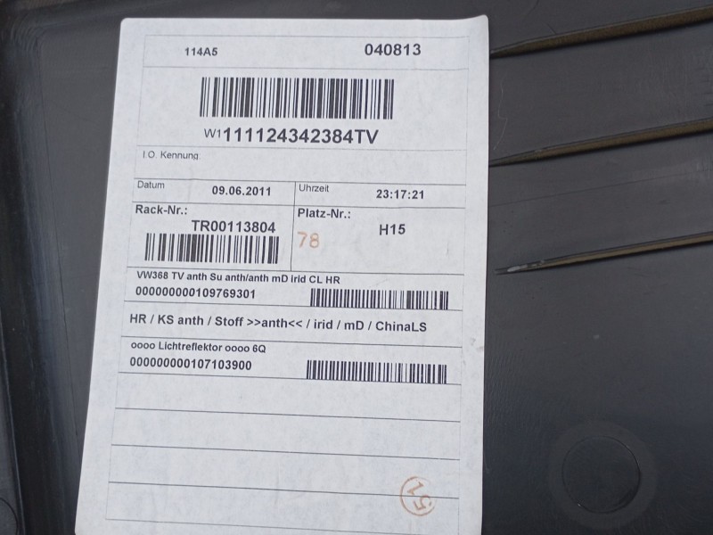 Recambio de guarnecido puerta delantera derecha para volkswagen touran (1t3) 1.6 tdi referencia OEM IAM   