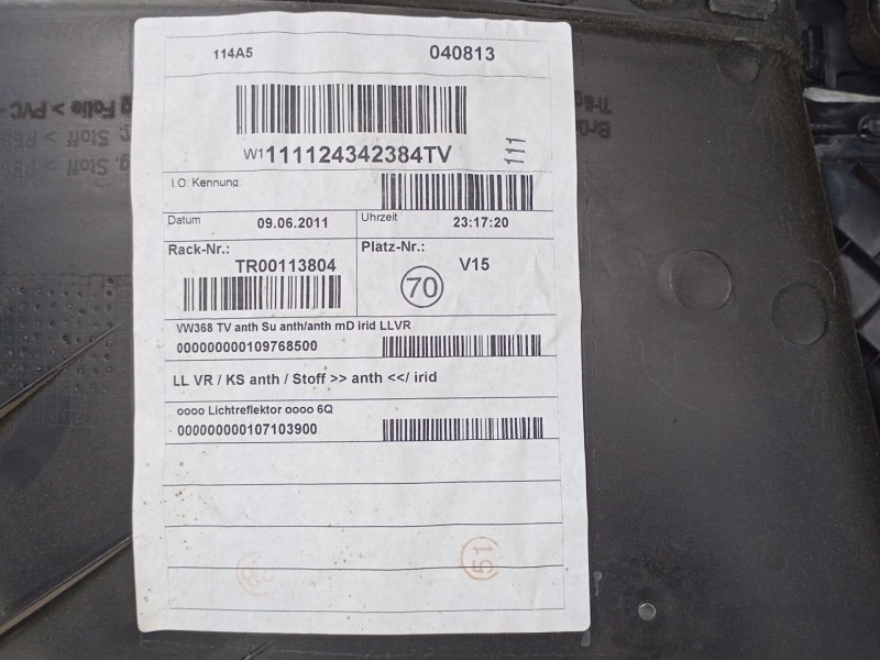 Recambio de guarnecido puerta trasera derecha para volkswagen touran (1t3) 1.6 tdi referencia OEM IAM   