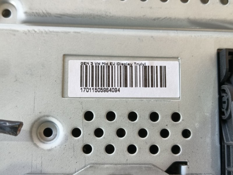 Recambio de sistema audio / radio cd para volkswagen touran (1t3) 1.6 tdi referencia OEM IAM   