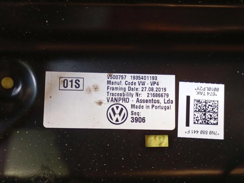 Recambio de asiento trasero izquierdo para seat alhambra (710, 711) 2.0 tdi referencia OEM IAM  1935401193 